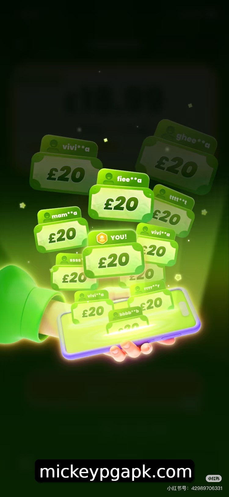 Interface do App mickeypg